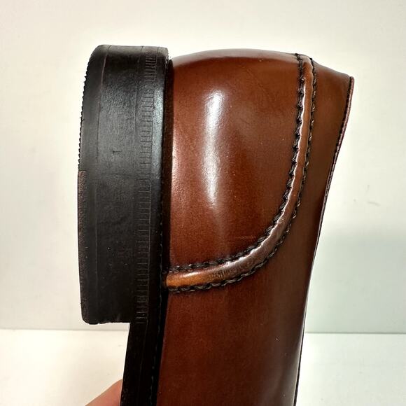 EXCELLENT Cole Haan Whiskey Full Strap Penny Loafer Made in Maine USA 13 D - Picture 12 of 12